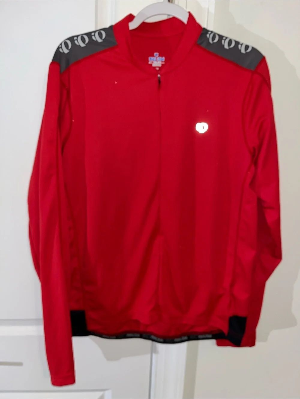 Red Black Gray pearl Izumi Select reflective Long sleeve cycling bike jersey L